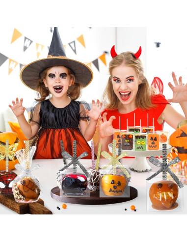 Paquete de 24 Palitos de Bambú Brillantes para Manzanas de Caramelo