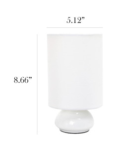 Lámpara de Mesa Táctil Simple Designs LT2043-WHT 2 Piezas 2