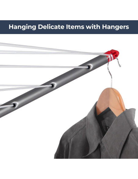 Tenderete de Ropa Portátil STO STO 25m Ajustable y Plegable