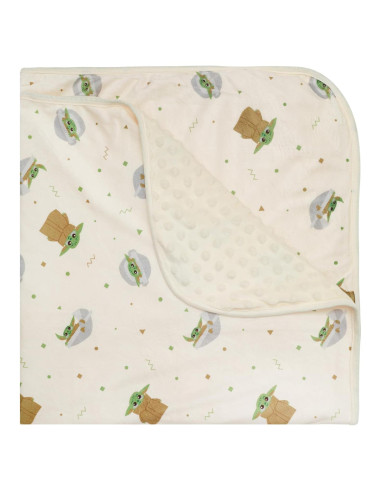 Manta de peluche Baby Yoda Star Wars 88.9x88.9 cm Unisex