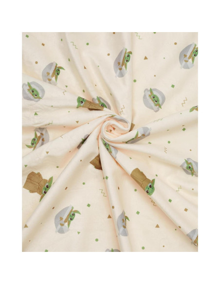 Manta de peluche Baby Yoda Star Wars 88.9x88.9 cm Unisex