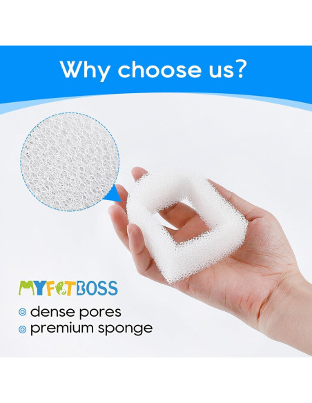 Filtros de Espuma para Fuente de Agua para Mascotas MyfatBOSS 8PCS