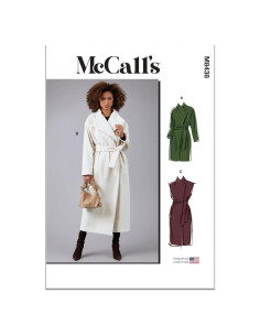 Patrón de Costura McCall's M8438 para Abrigos y Chalecos Dama 4-12