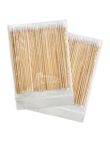 200 Hisopos de Algodón Afilados PLJ 10 cm para Maquillaje