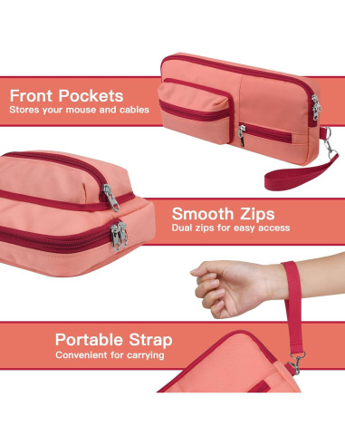 Funda de Transporte Logitech POP Keys - Protectora Rosa 32.5x15cm