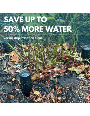 Estaca de Riego Profundo DEEP DRIP 14" Negra - Paquete de 3