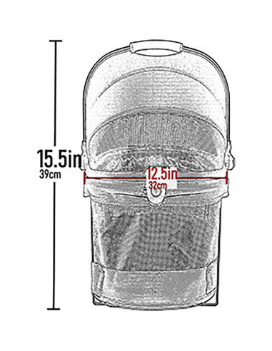 Transportín y Asiento de Coche Pet Gear VIEW 360 Ultra Ligero 38.1 cm