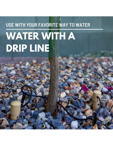 Estaca de Riego Profundo DEEP DRIP 14" Negra - Paquete de 3