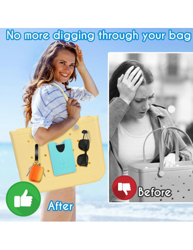 Ganchos Colgantes AIERSA para Organizador Bogg Bag - Negro