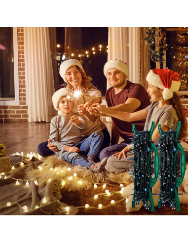 4 Soportes de Almacenamiento de Luces de Navidad SUNXIZ Verde