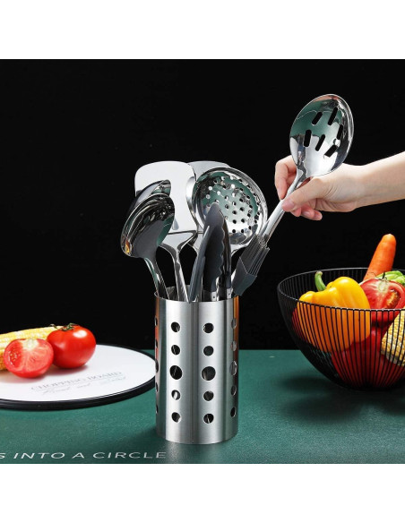 Juego de Utensilios de Cocina Berglander 13 Piezas Acero Inoxidable