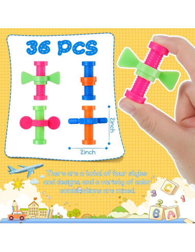 24 Piezas Adornos Antiestrés para Lápiz Zhanmai Coloridos