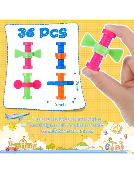 24 Piezas Adornos Antiestrés para Lápiz Zhanmai Coloridos