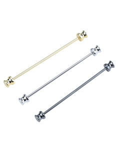 3 Pinzas de Corbata de Cobre YYYBONNIE - Oro, Plata, Negro