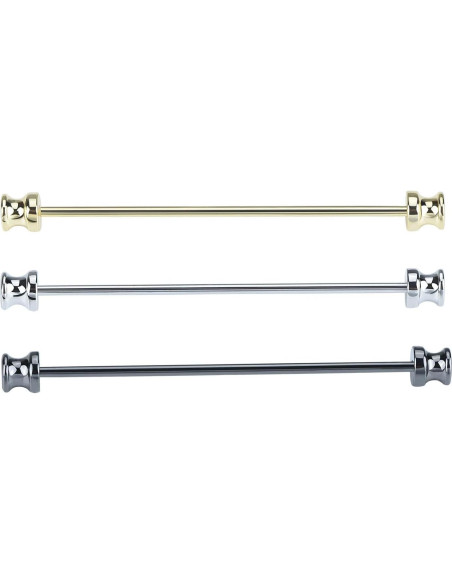 3 Pinzas de Corbata de Cobre YYYBONNIE - Oro, Plata, Negro