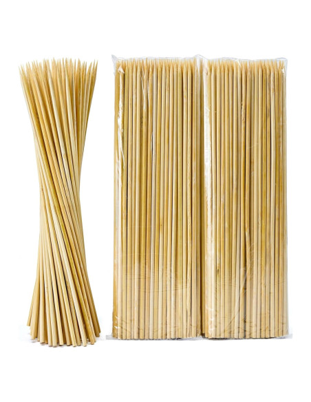 200 Palitos de Bambú UrbanAbode 30cm para Asar y Cócteles