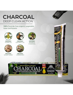 Pasta de Dientes Natural de Carbón Activado Essential Blessing 3 Pk 2