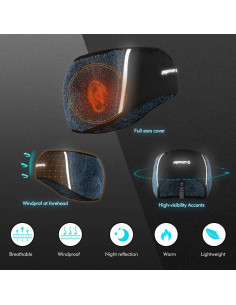 Cinta para la cabeza EmpireLion Rojo Oscuro - Calentador de Orejas 2