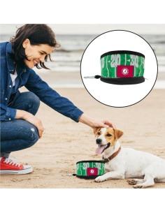 Tazón de Viaje Plegable para Perros Pets First Alabama Crimson Tide 2