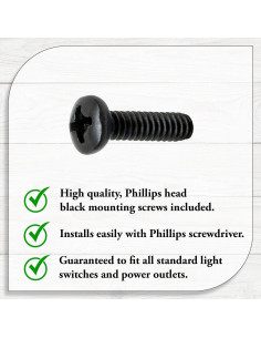 Placa de Luz Doble Interruptor Negro Innovative Fabricators 2