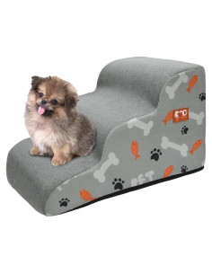 Rampas para Perros Pequeños GeerDuo 3 Pasos Antideslizantes