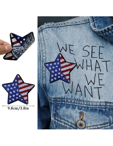 Juego de 10 Parches Bordados OEMOO para Coser/Planchar