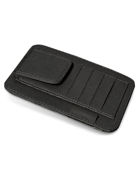 Organizador de Visera de Coche Arwrilt Negro Multifuncional