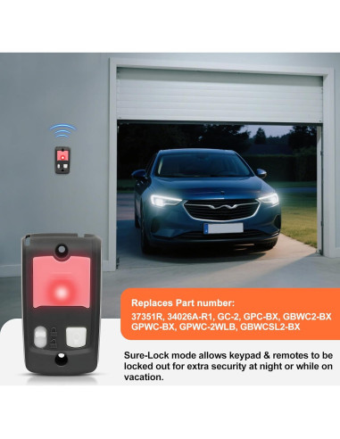 Consola de Pared IHOUMEX 39165R con Sure Lock para Garaje