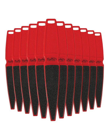 Lima de Pie ForPro Profesional Doble Cara 80/120 Grano Paquete 12