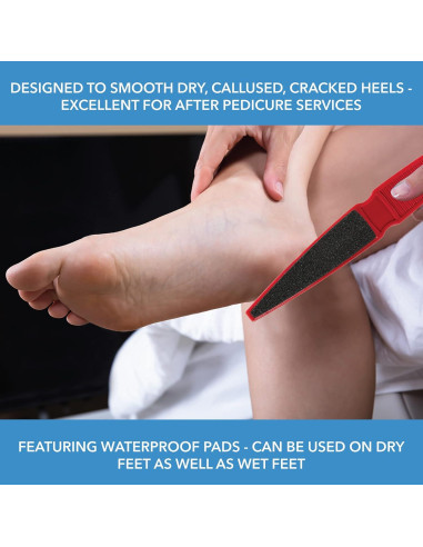 Lima de Pie ForPro Profesional Doble Cara 80/120 Grano Paquete 12