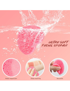 Esponjas Faciales Comprimidas MMRH 50 Unidades Naturales 2