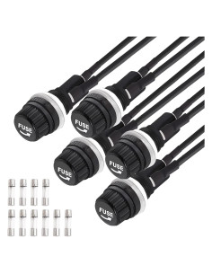 Soporte de Fusible Montado en Panel Tnisesm 5x20mm con Cables