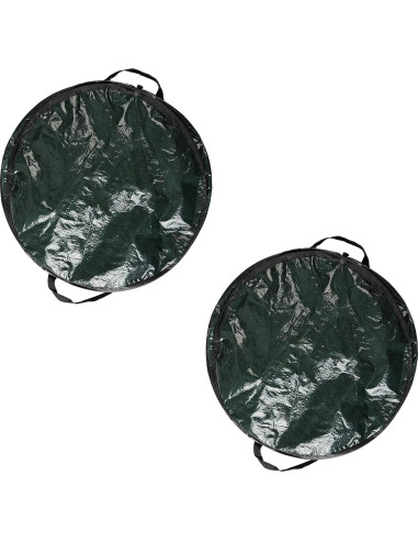 Set de 2 Botes de Basura Plegables Wakeman 111.2L Verde