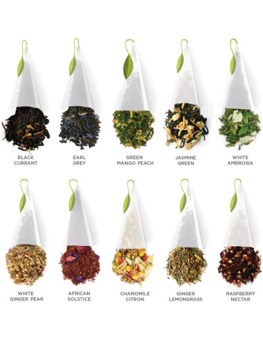 Caja de Regalo de Té Tea Forte - Asortimento 20 Infusores