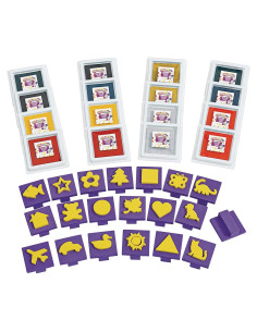 Paquete de Aula Colorations Super Stamper - 20 Sellos y 16 Almohadillas de Tinta Lavables