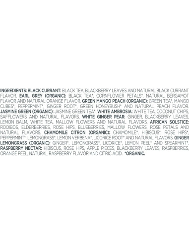 Caja de Regalo de Té Tea Forte - Asortimento 20 Infusores