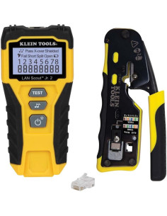 Kit de Prueba de Cable RJ45 Klein Tools 80072 + 50 Conectores CAT6 2