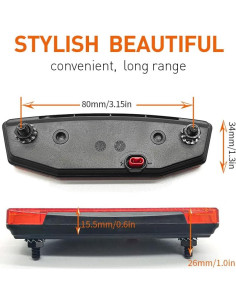 Luz Trasera LED HUDAMZKY 6V-60V Impermeable para Ebike 2