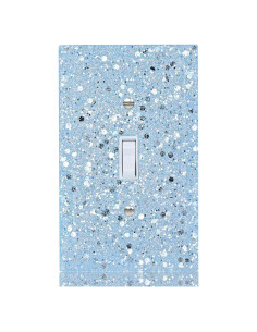 Cubierta de Interruptor de Luz YNQIZKI Azul 13x8 cm Brillante