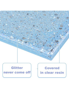 Cubierta de Interruptor de Luz YNQIZKI Azul 13x8 cm Brillante 2