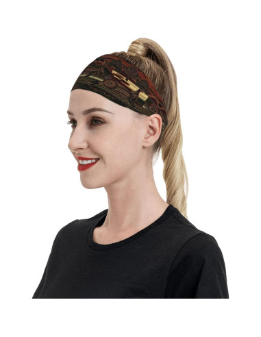 Banda Deportiva PRTYABS Unisex Tribal Africana para Ejercicio