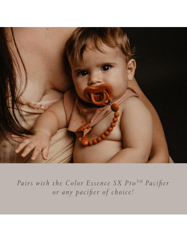 Clip de Chupete Suavinex Color Essence Verde Selva - Silicona Suave