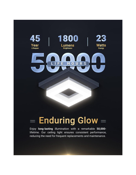 Luz de Techo LED Cuadrada Sunco 20.8cm 1800LM CCT Seleccionable