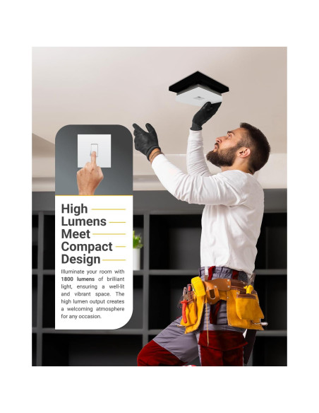 Luz de Techo LED Cuadrada Sunco 20.8cm 1800LM CCT Seleccionable