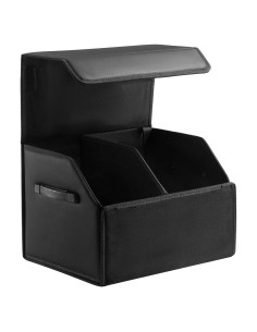 Organizador de Maletero Fyzeoty de Cuero Plegable 39L Negro