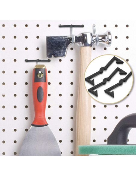 Bloqueos de Gancho para Tablero de Clavijas Hicarer - 50 Piezas