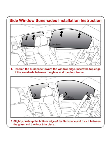 Parasoles Laterales Ajustados YelloPro para Subaru Forester 2019-2024