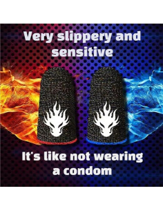 Mangas para Dedos de Juego ZhiCom - 8 Piezas, Antitranspirantes 2