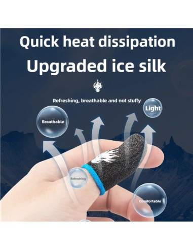 Mangas para Dedos de Juego ZhiCom - 8 Piezas, Antitranspirantes