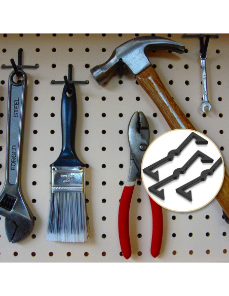 Bloqueos de Gancho para Tablero de Clavijas Hicarer - 50 Piezas